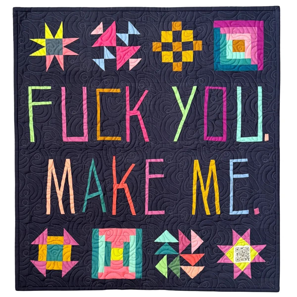 FUCK YOU quilt by Megan Jones