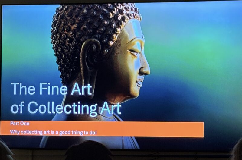 The Fine Art of Collecting Art presentation slide